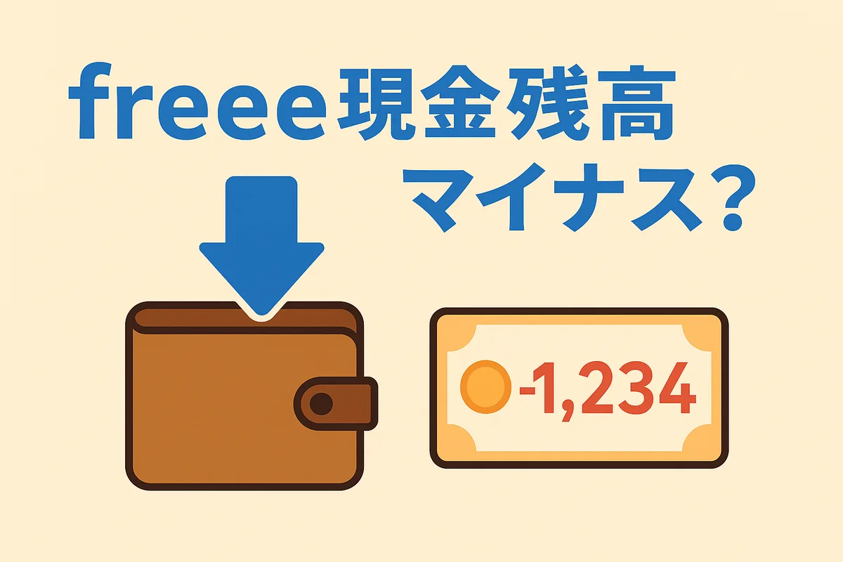 freeeで現金残高がマイナス？──よくあるミスと改善方法