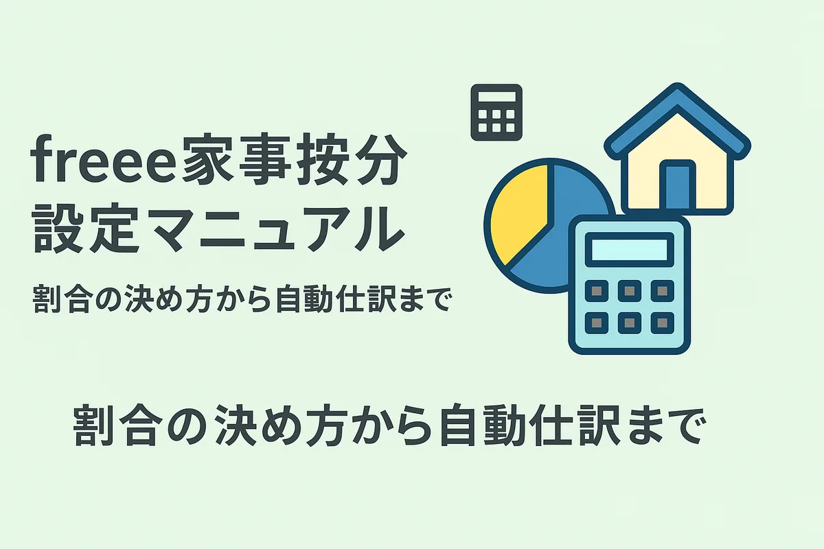 freee家事按分設定マニュアル