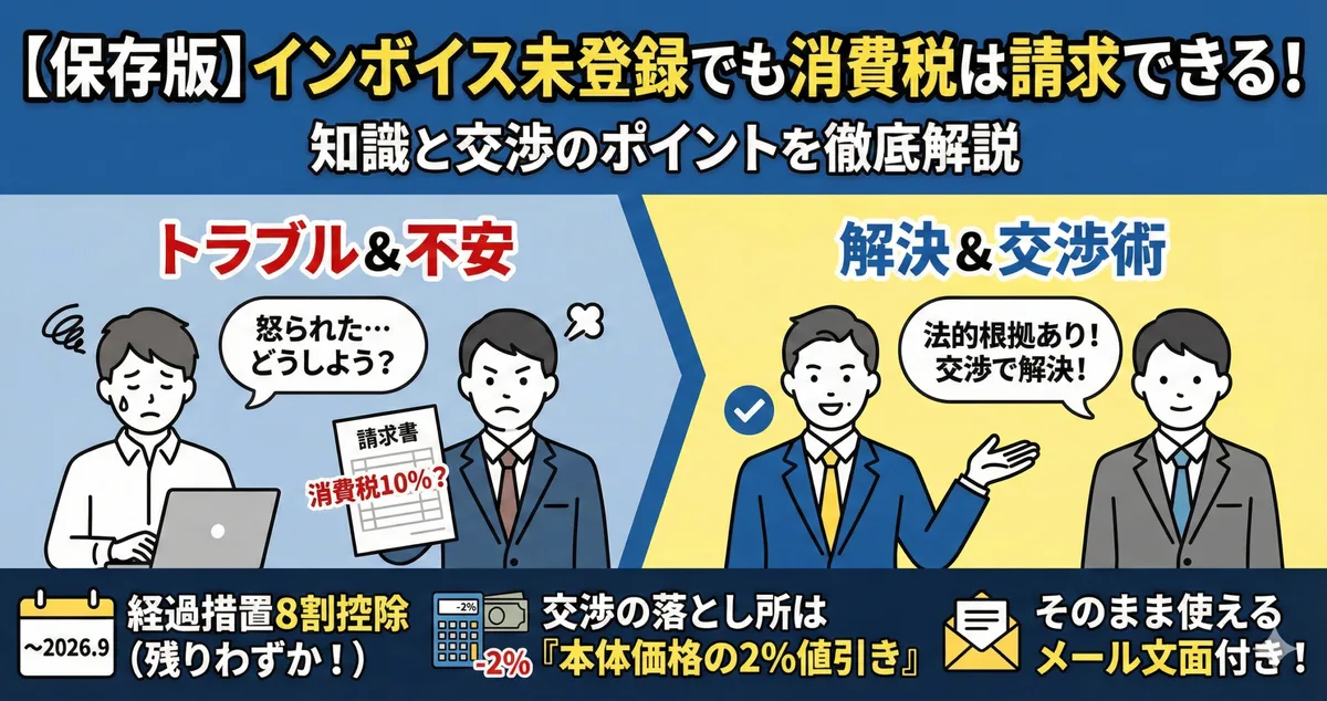 インボイス登録していないと消費税を請求できないのか？