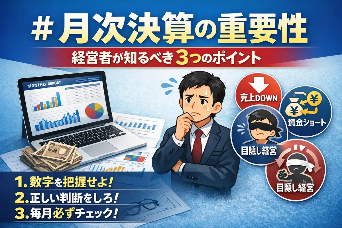 月次決算の重要性 - 経営者が知るべき3つのポイント
