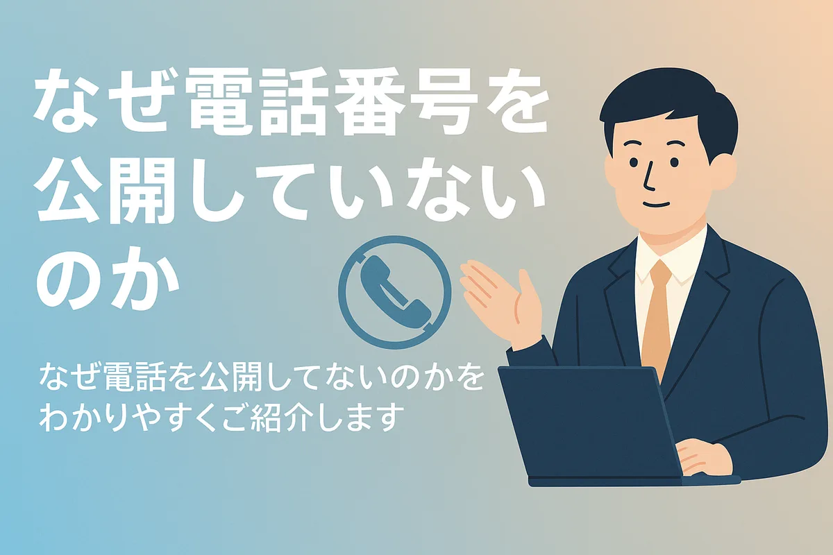 なぜ電話番号を公開していないのか