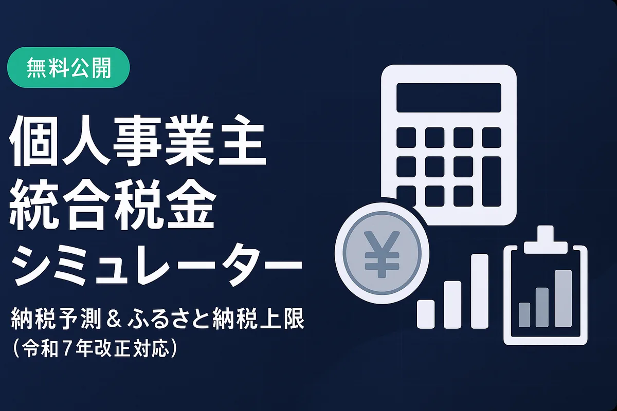 個人事業主向け統合税金シミュレーター